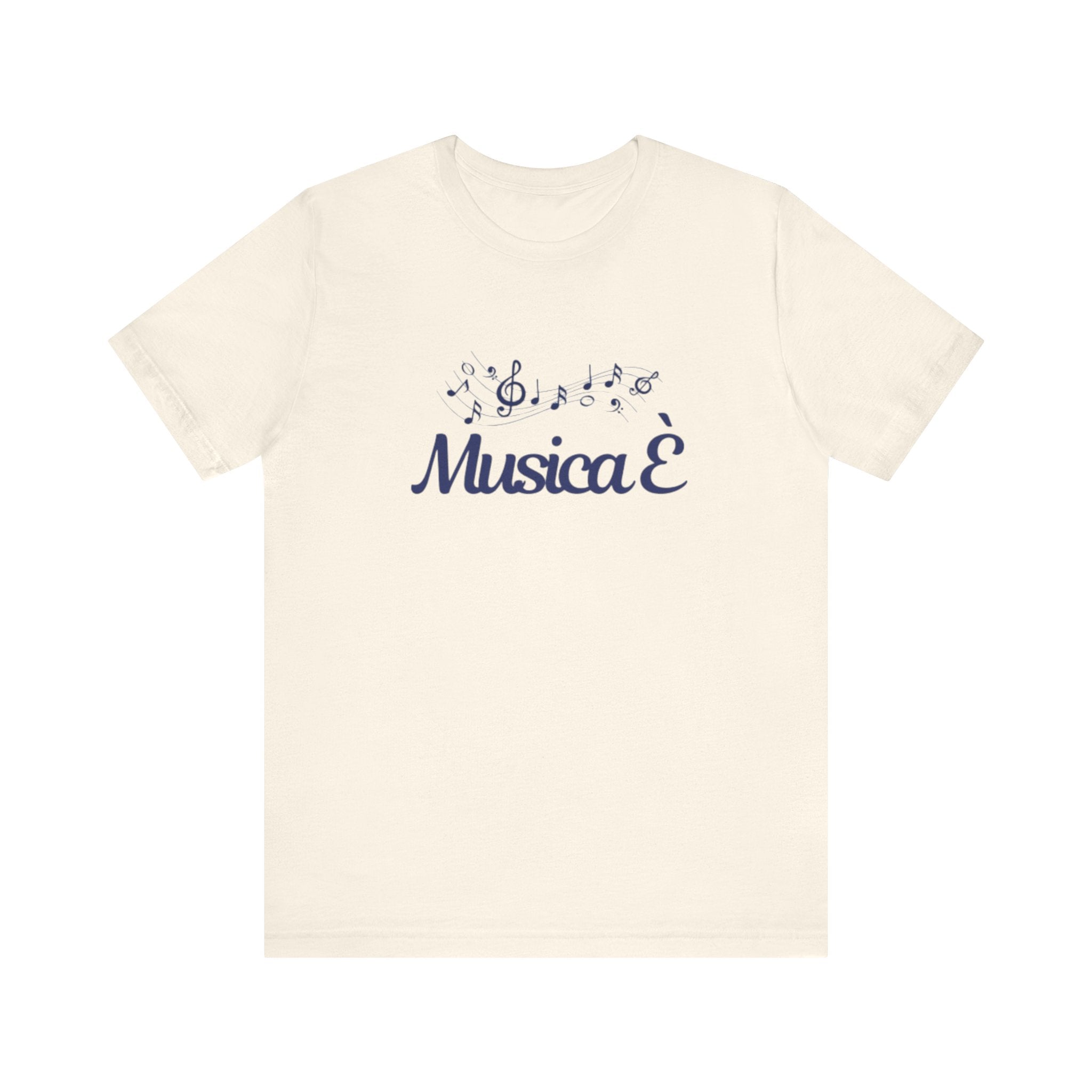 Italian Branded Jersey Short Sleeve Tee : "Musica è..." (Music is..)