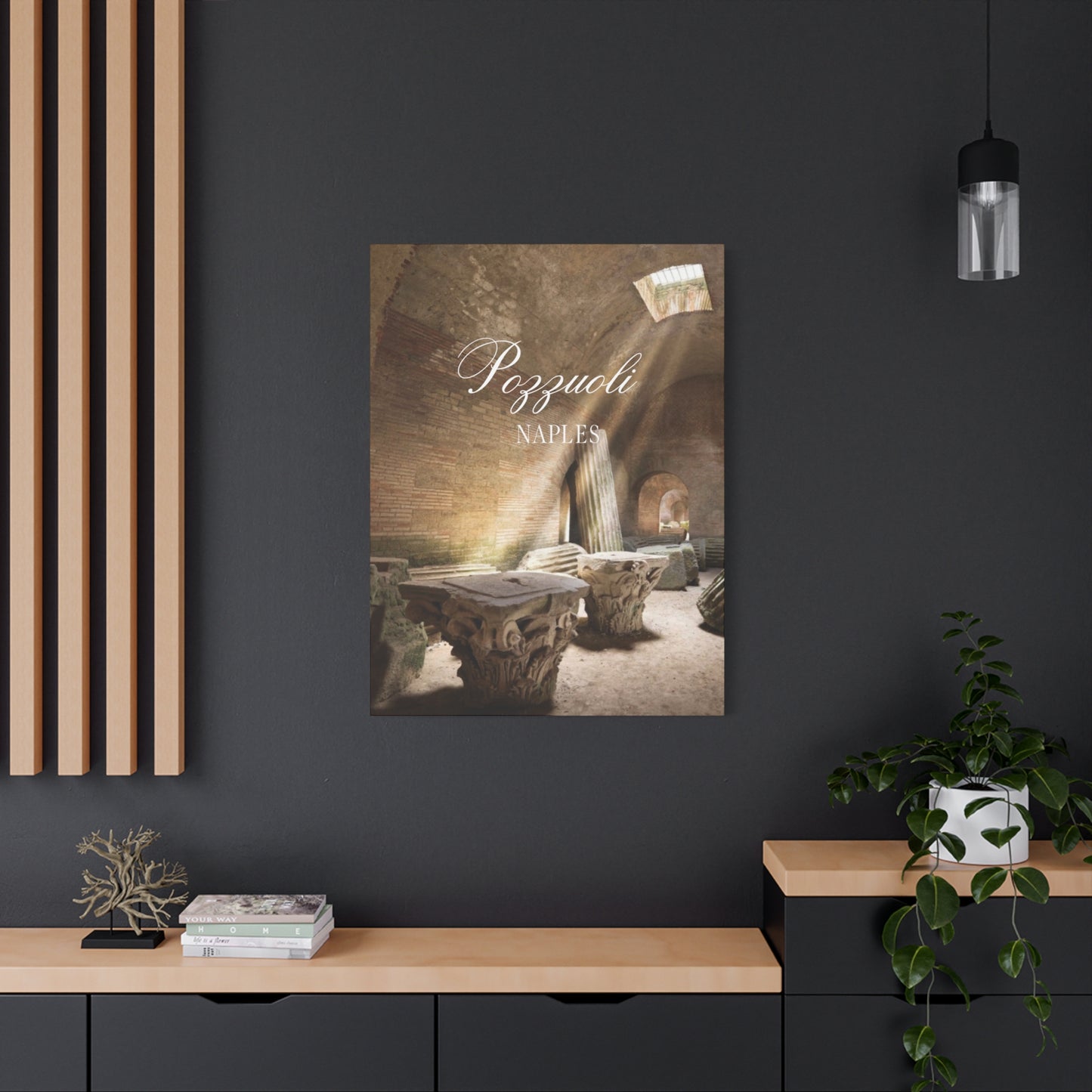 Pozzuoli Naples Canvas Art Print - Ancient Roman Ruins