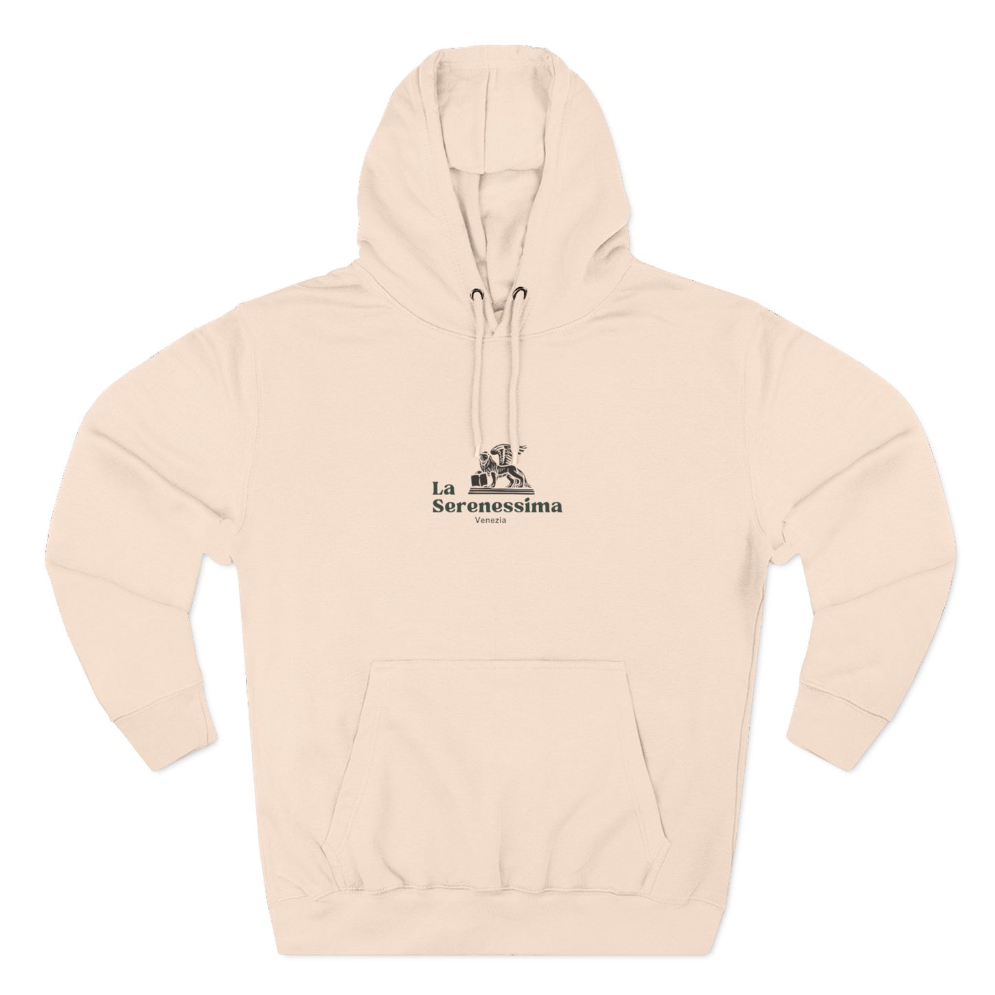 Venezia - La Serenessima Three-Panel Fleece Hoodie - Cozy & Stylish Italian-Inspired Winter Wear