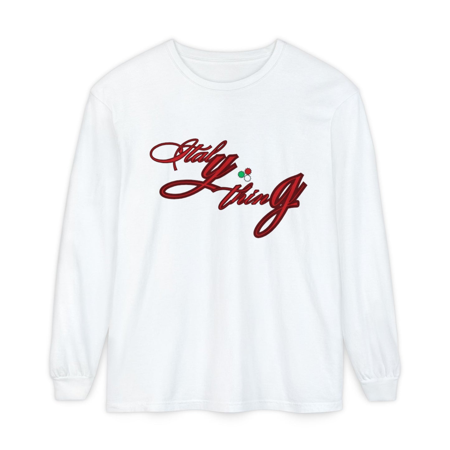 Italything Logo Unisex Long Sleeve T-Shirt – Perfect for Holidays & Casual Wear
