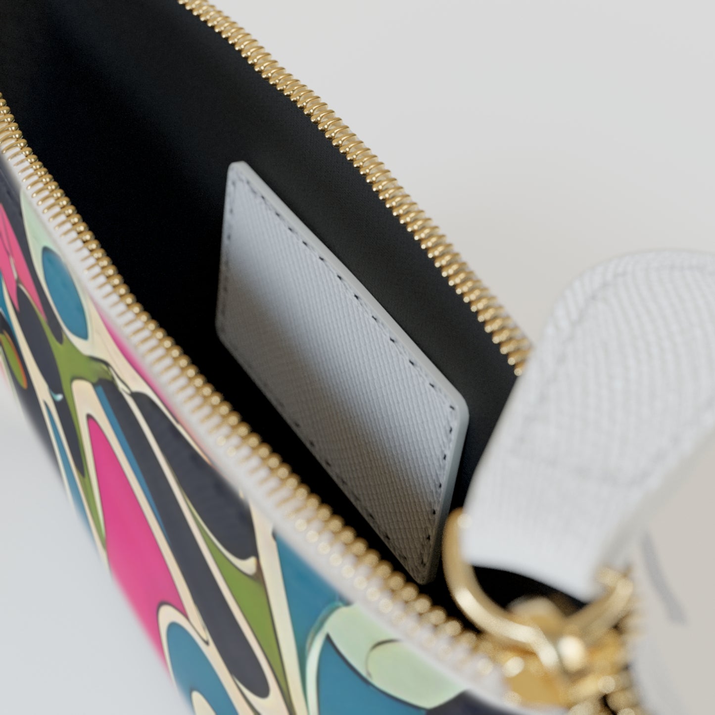 Vibrant Pucci-Style Mini Clutch Bag, Statement Accessory
