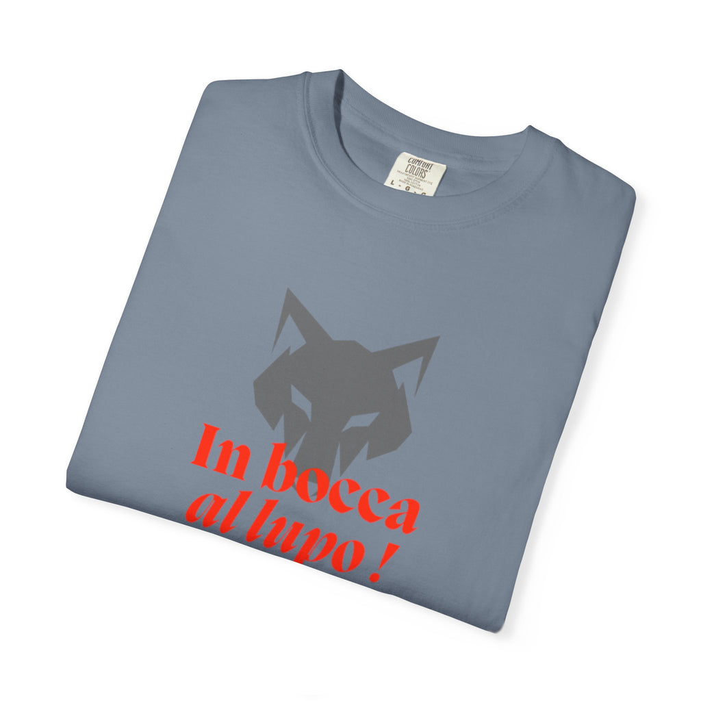In Bocca al Lupo T-Shirt — Italian Good Luck Wolf Graphic Tee