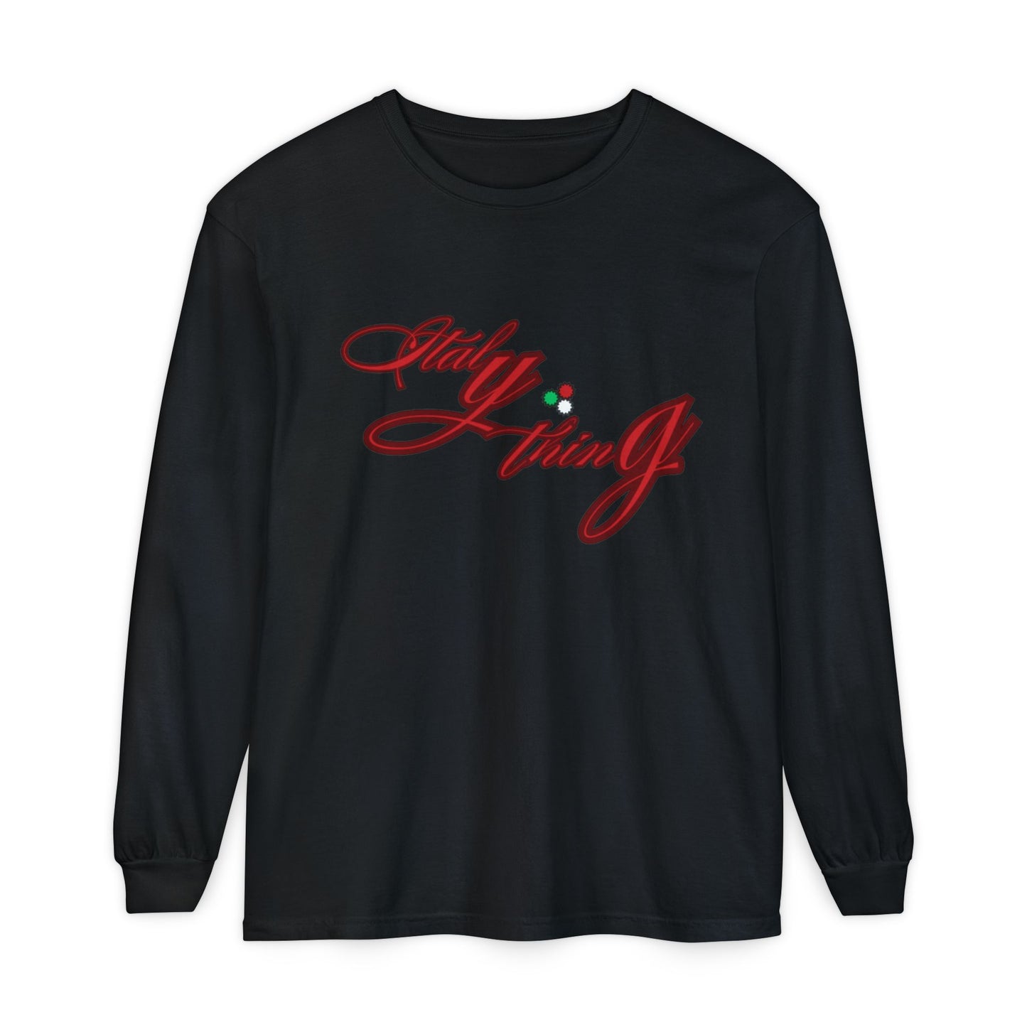 Italything Logo Unisex Long Sleeve T-Shirt – Perfect for Holidays & Casual Wear