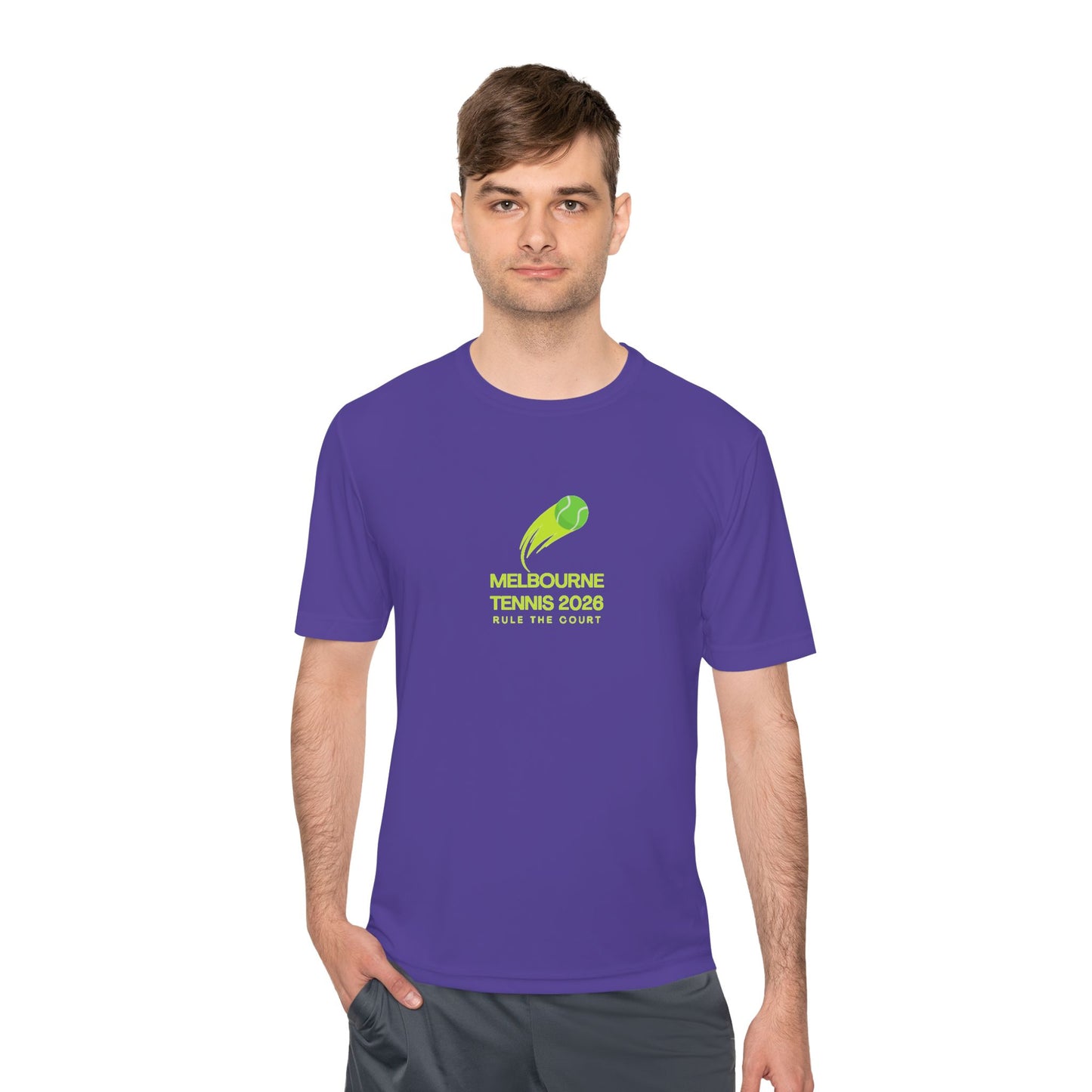 Melbourne Tennis 2026 Unisex Moisture Wicking Tee - Rule the Court! - perfect for Tennis Enthusiasts