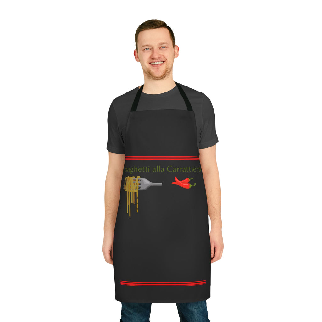Apron with Sicilian Pasta Recipe - with Chillie and Garlic - alla Carrattiera