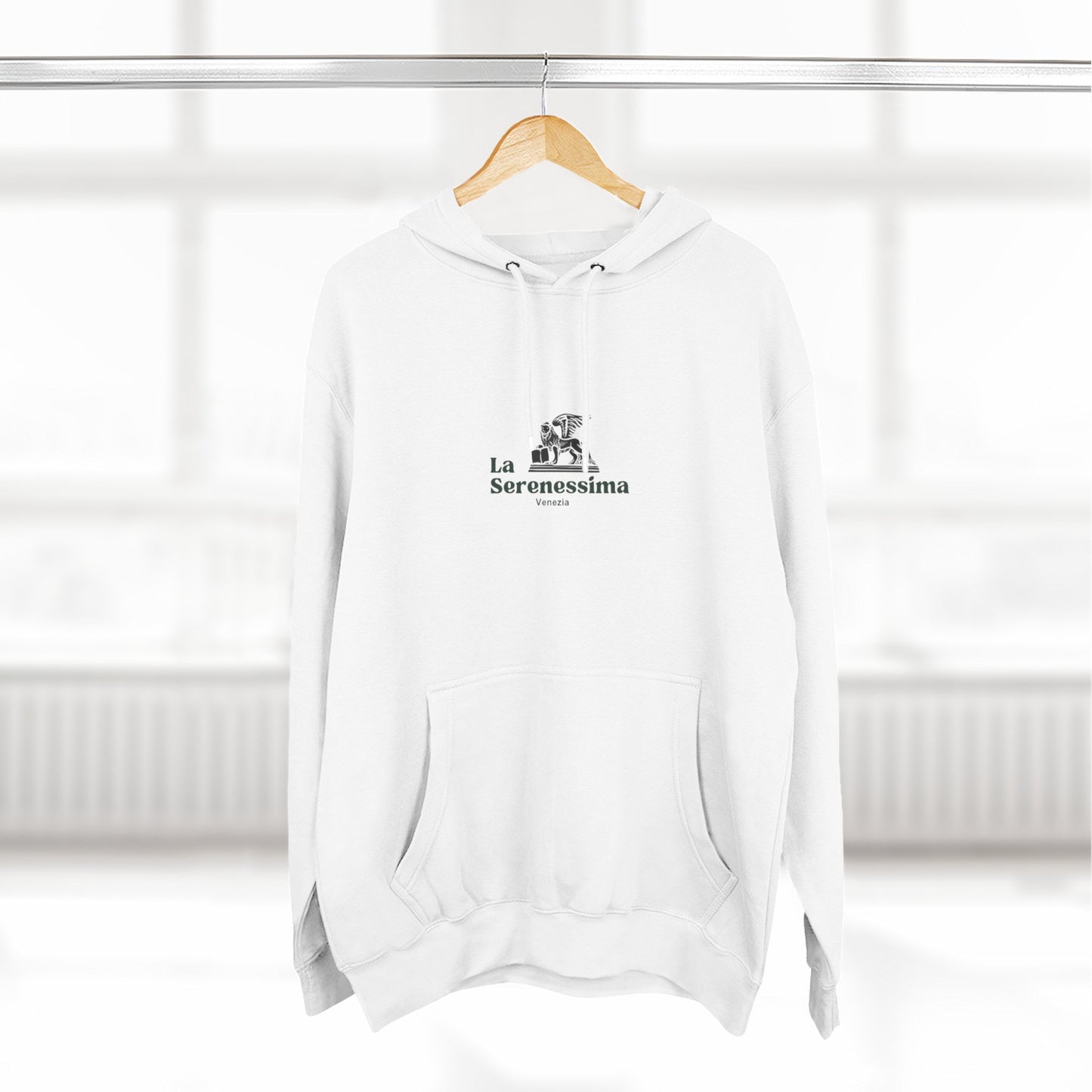Venezia - La Serenessima Three-Panel Fleece Hoodie - Cozy & Stylish Italian-Inspired Winter Wear