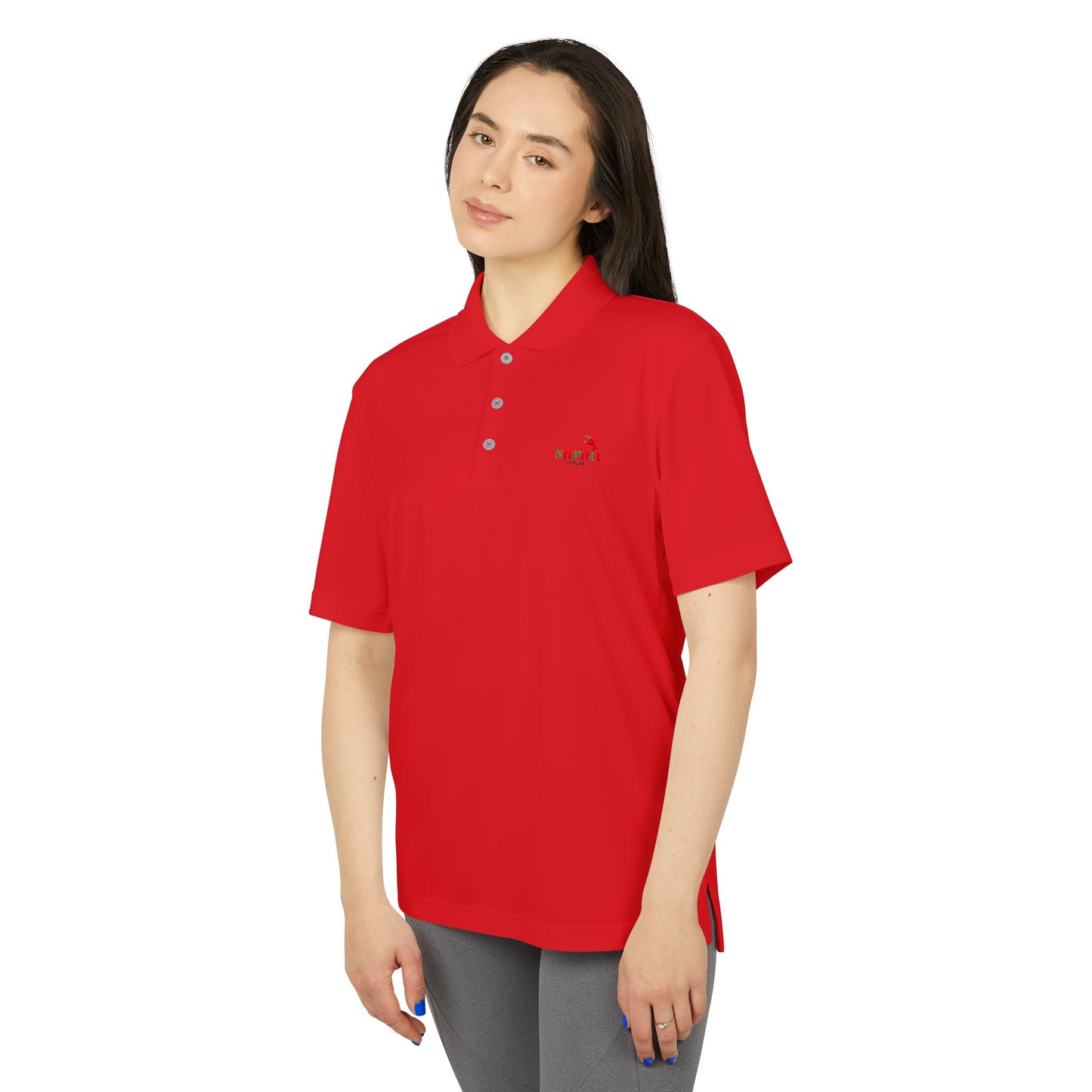 Unisex Adidas Performance Polo with Napoli Logo