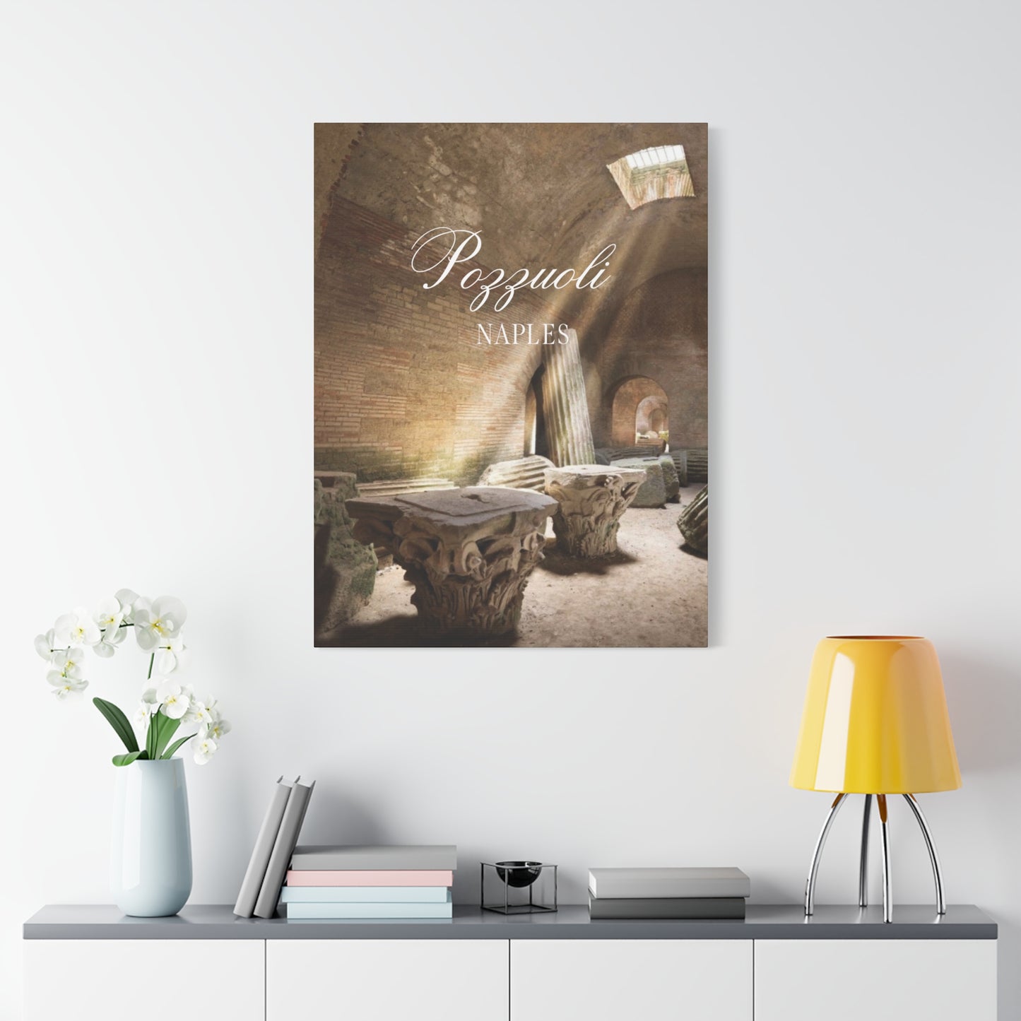 Pozzuoli Naples Canvas Art Print - Ancient Roman Ruins