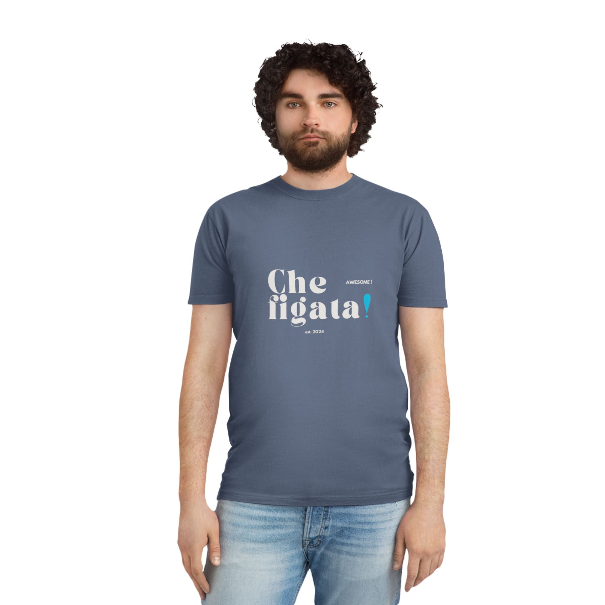 Che Figata! Super! Vintage Unisex T-Shirt im Used-Look