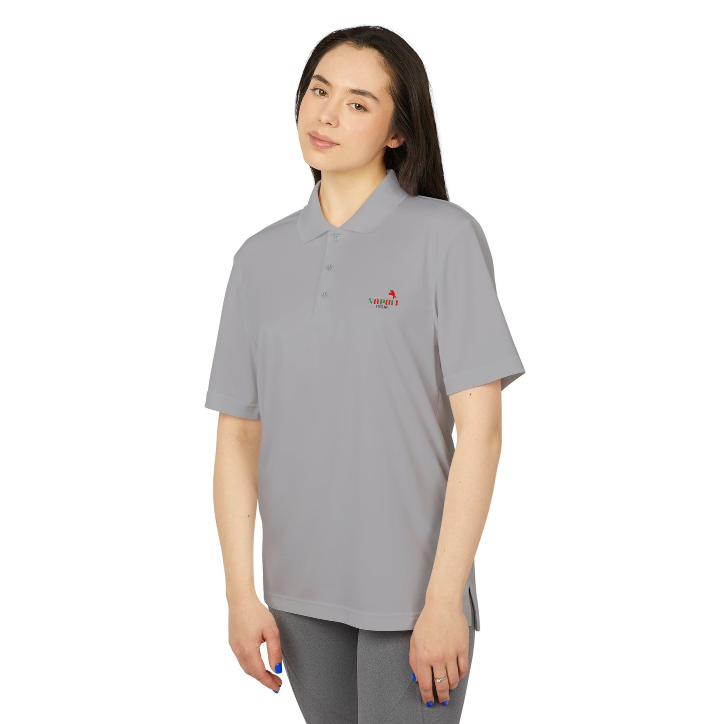 Unisex Adidas Performance Polo with Napoli Logo