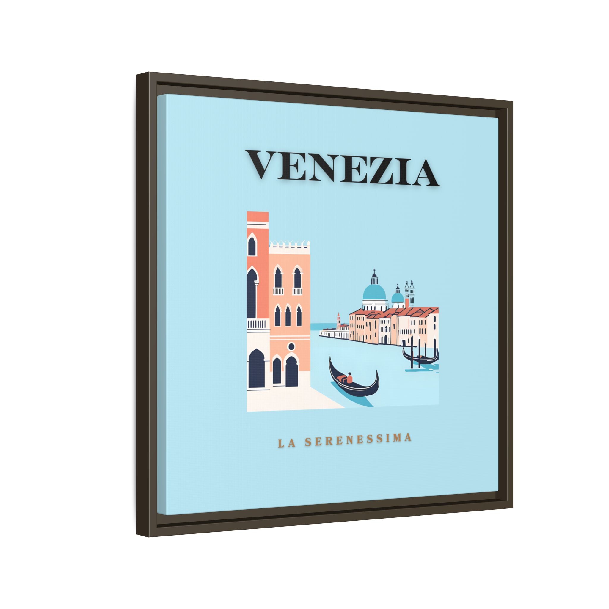 Venezia Framed Canvas Art - Colorful Wall Decor for Home & Office