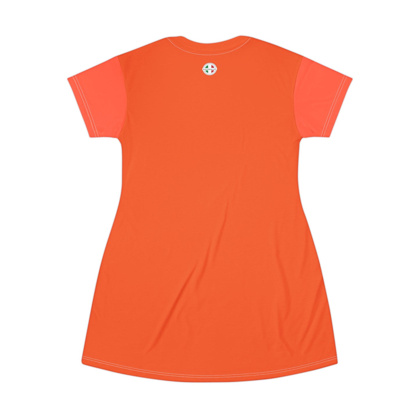 Orange Chic Milano T-Shirt Dress - Casual or for going out