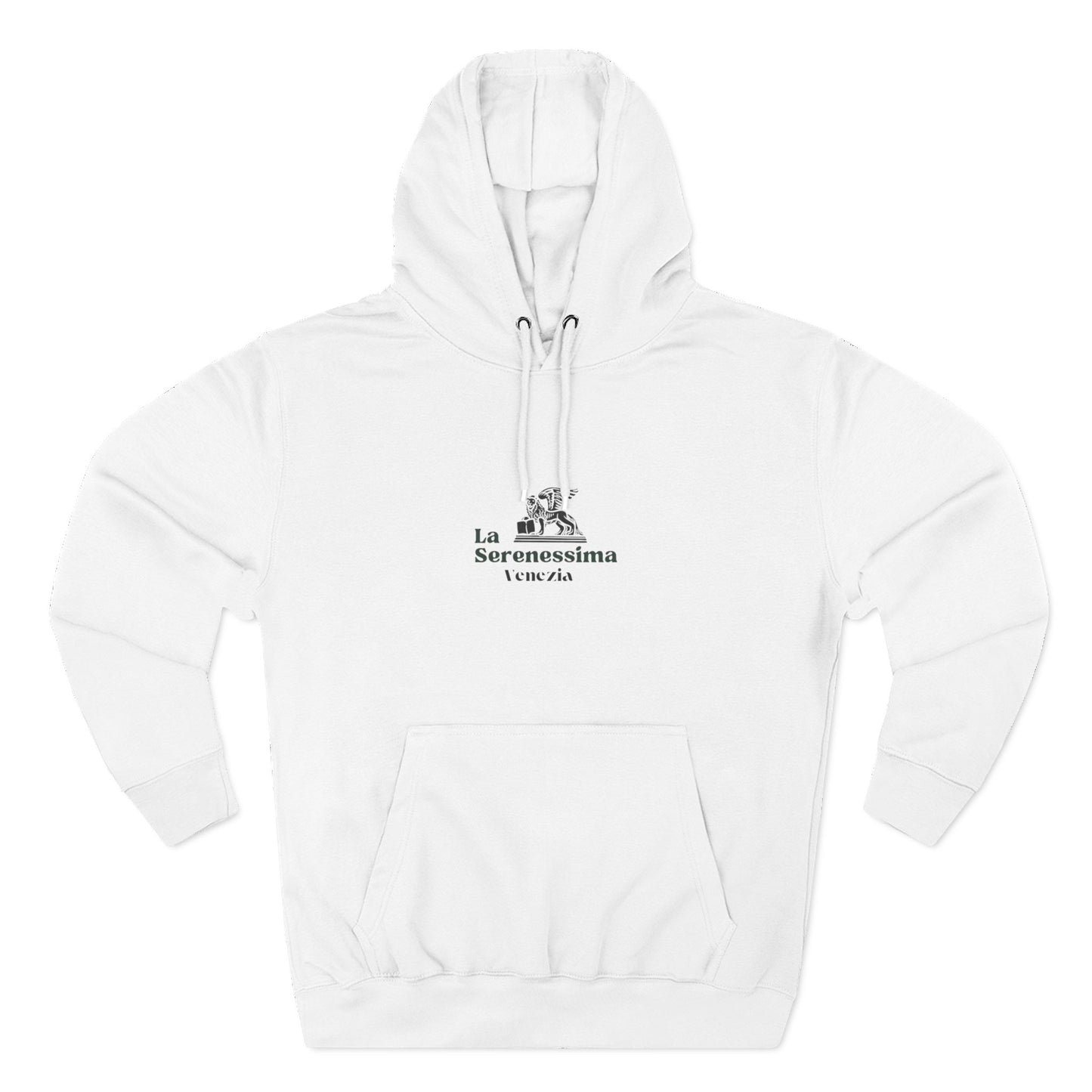Venezia - La Serenessima Three-Panel Fleece Hoodie - Cozy & Stylish Italian-Inspired Winter Wear