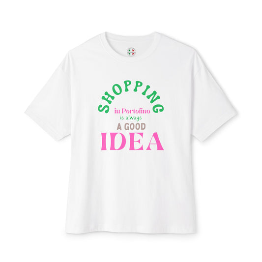 Shopping in Portofino is always a good idea - Oversized Boxy T-Shirt