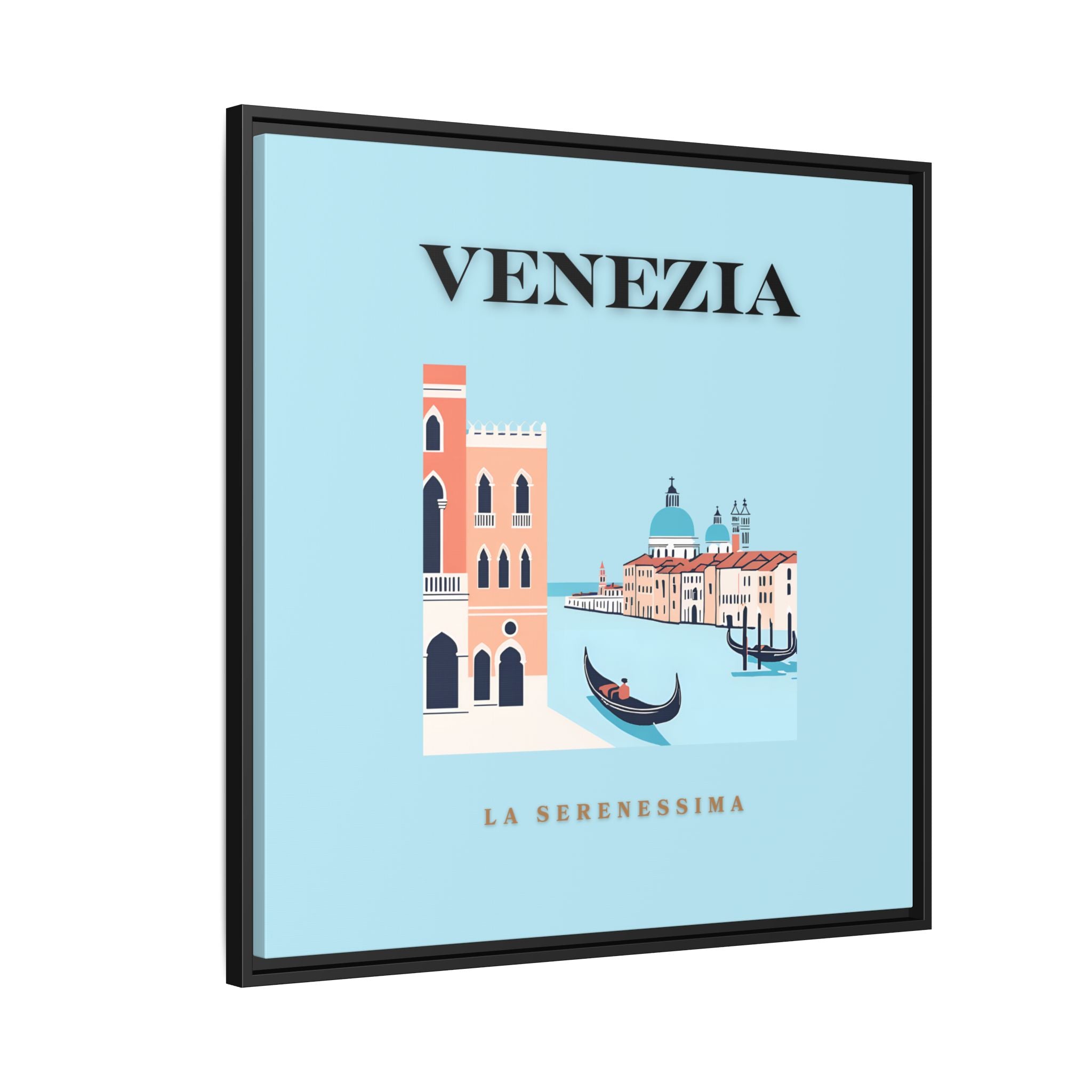 Venezia Framed Canvas Art - Colorful Wall Decor for Home & Office