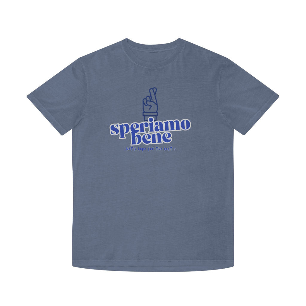Cute Unisex Faded Shirt - 'Speriamo Bene' Inspirational Tee - Learn italian the Fun way!