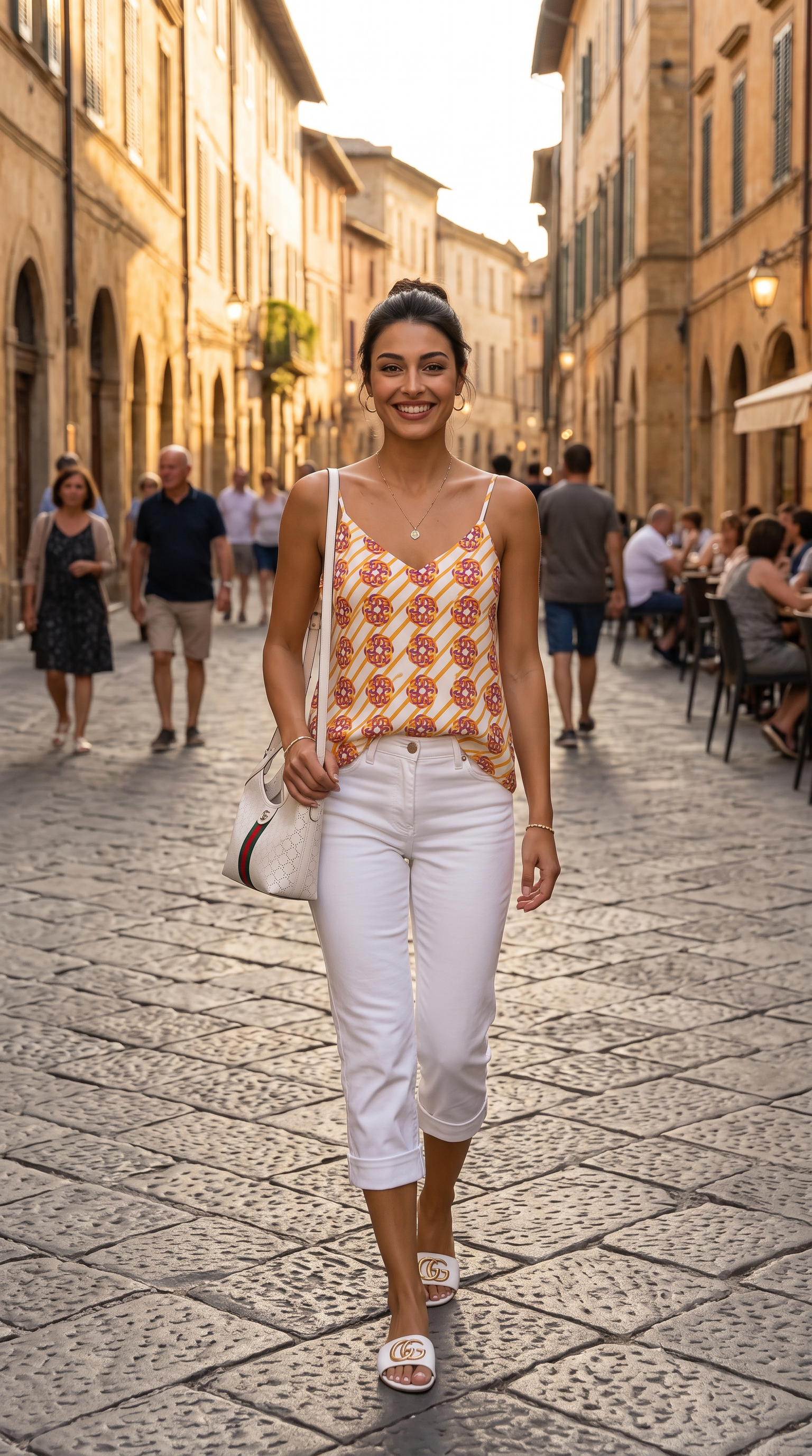 Roman Solomon Knot Silk Top