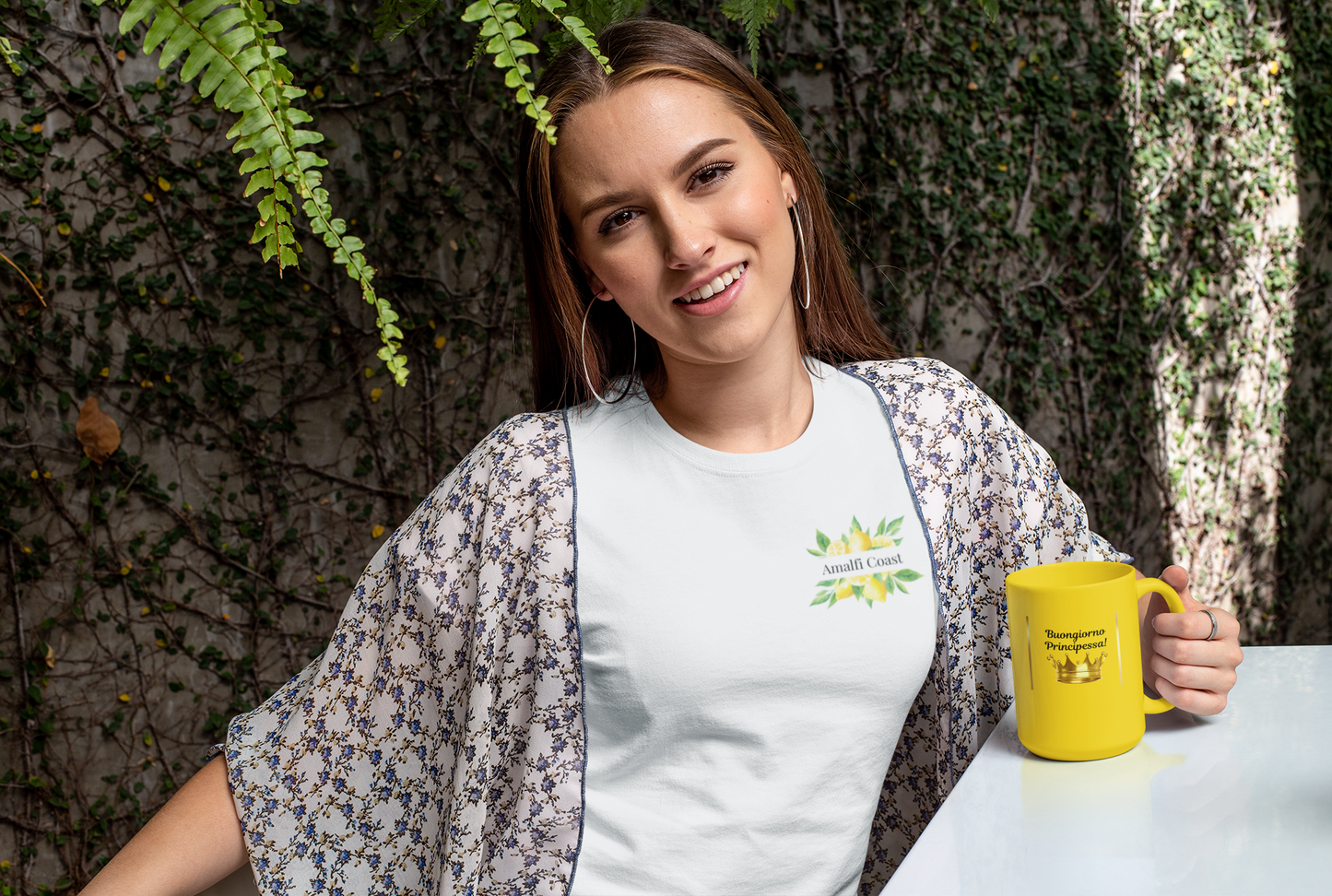 Amalfi Lemon Tee — Amalfi Coast-Inspired Casual Shirt