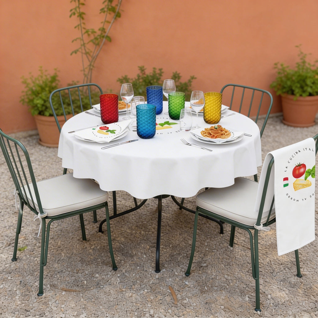 Tischdecke für italienische Küche