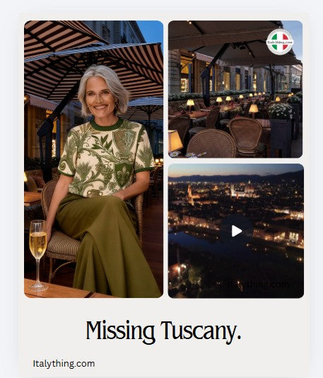 Tuscan Inspired Knitted classic tee