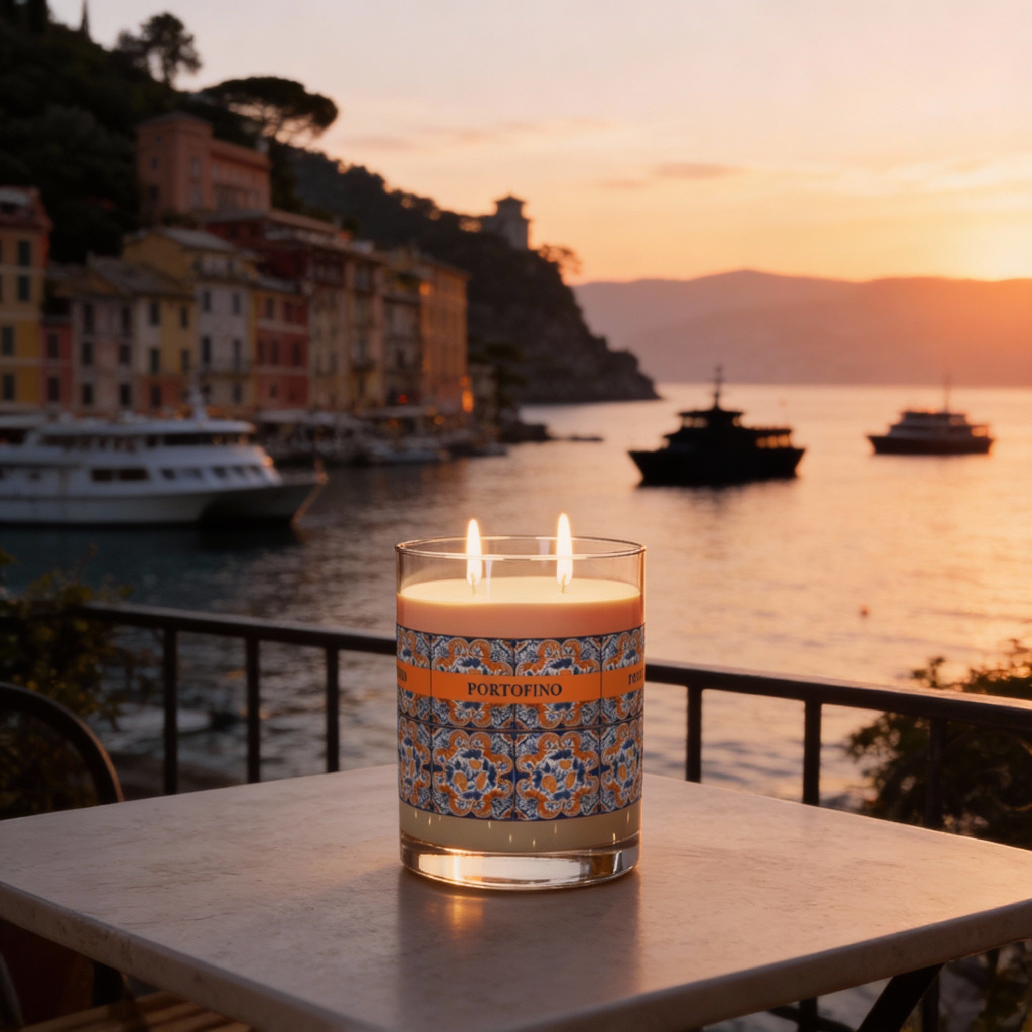 Portofino Scented Candle – White Tea & Fig | Italian Home Fragrance