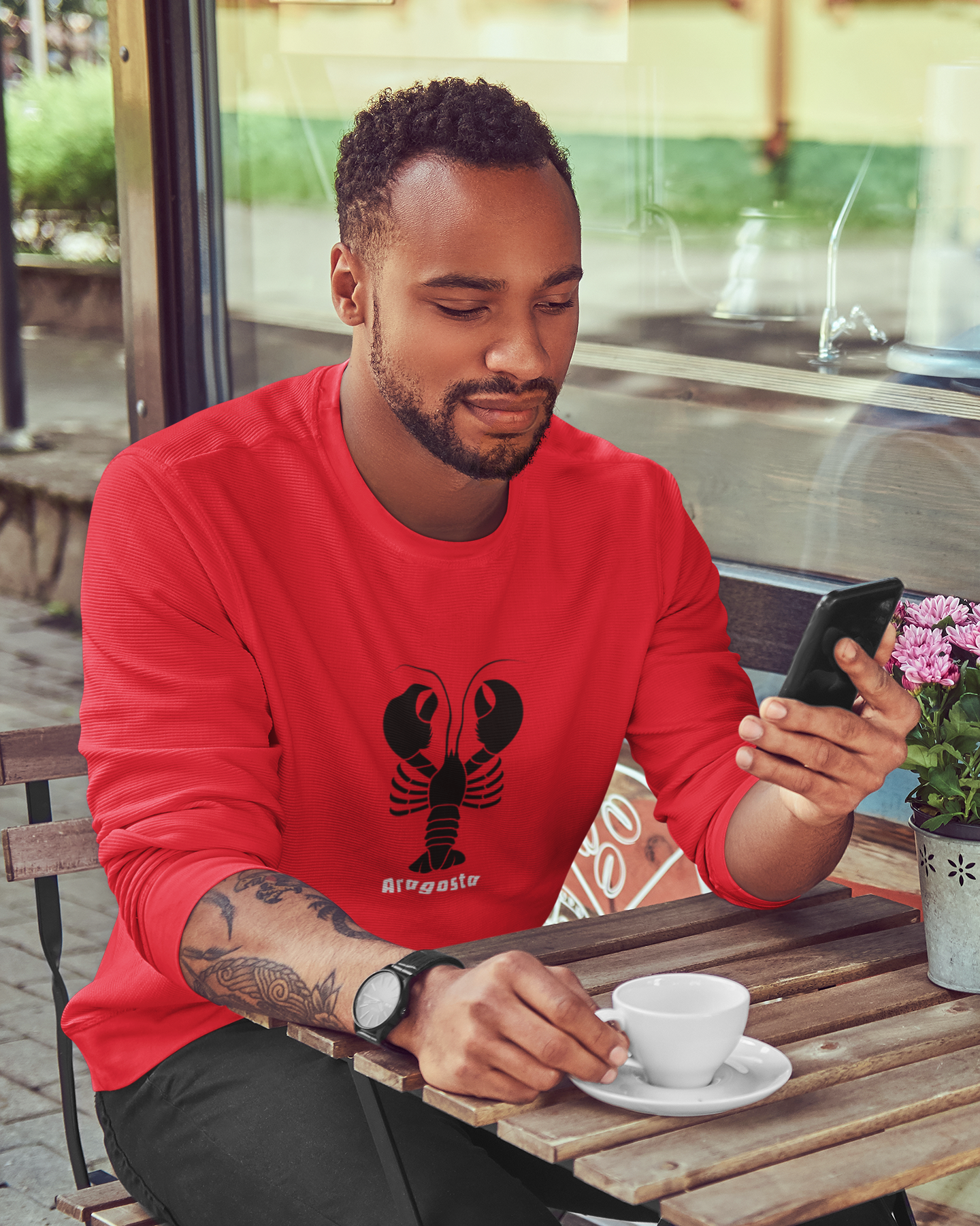 Lobster Lover Long Sleeve Tee, Nautical Apparel, Seafood Lovers Gift, Casual Wear, Beach Party Shirt, Fishing Adventure Outfit