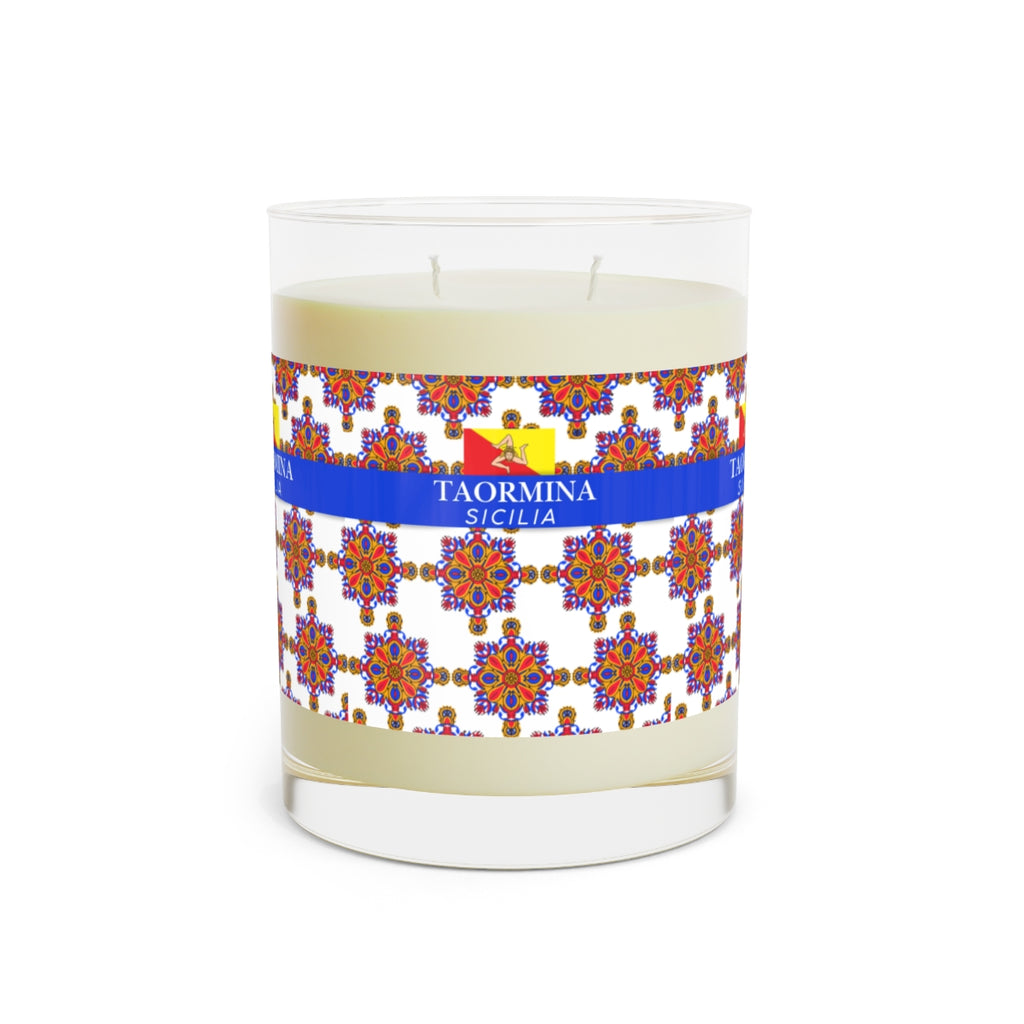 Duftkerze im Taormina-Stil, 312 g Glas, Duftrichtungen: Ozeannebel &amp; Moos