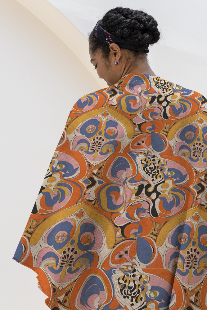 Pucci Style Soft Poly Scarf