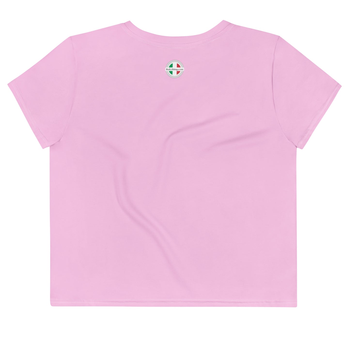 Pinkfarbenes Crop-T-Shirt mit Ravello-Logo – von der Amalfiküste!