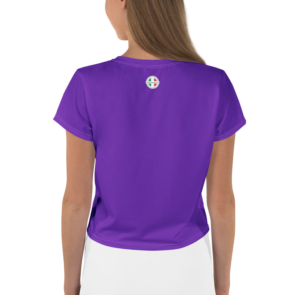Purple Crop Tee with Forte e Bella Design