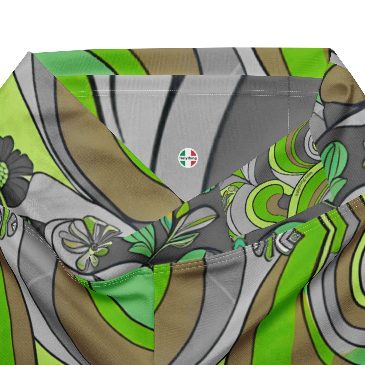 Flare leggings Pucci-Style in Green