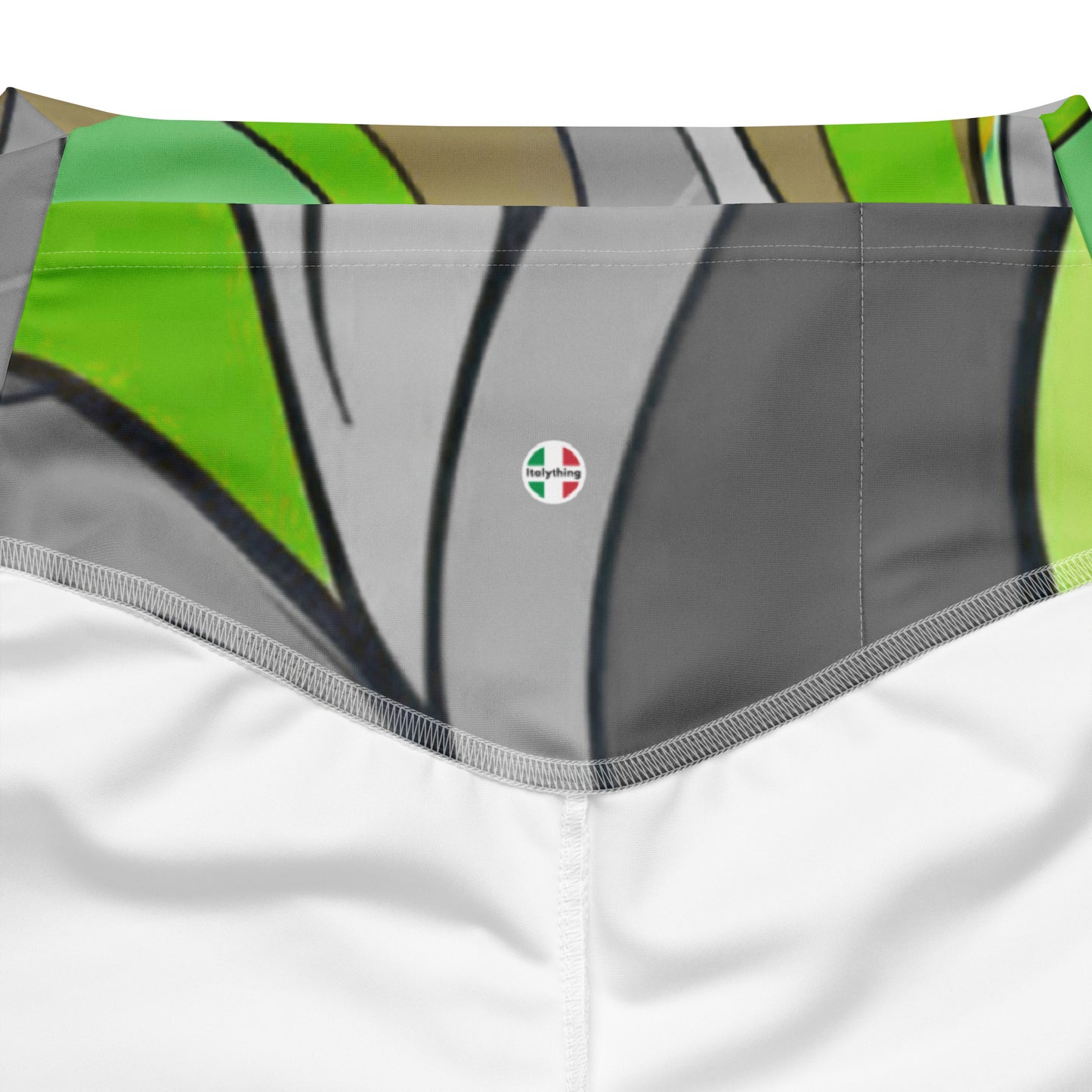 Flare leggings Pucci-Style in Green