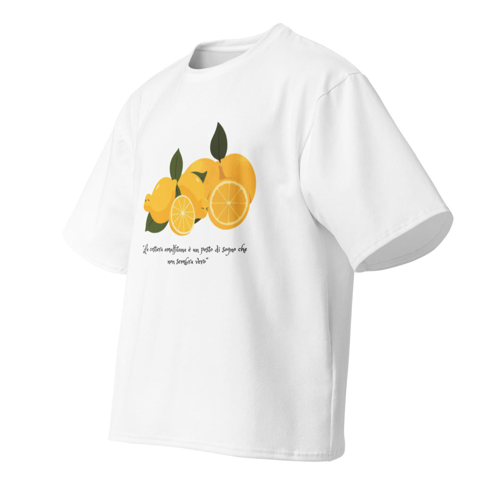 Boxy-T-Shirt für Damen – La Costiera Amalfitana – Amalfiküste