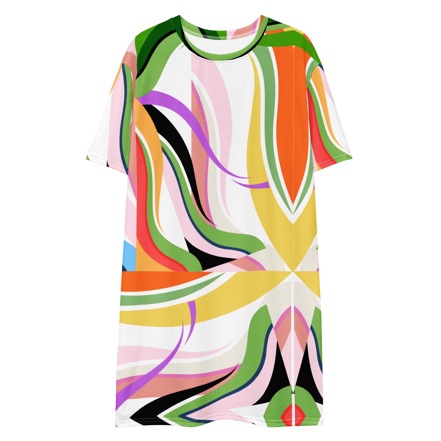 T-Shirt-Kleid im Pucci-Stil