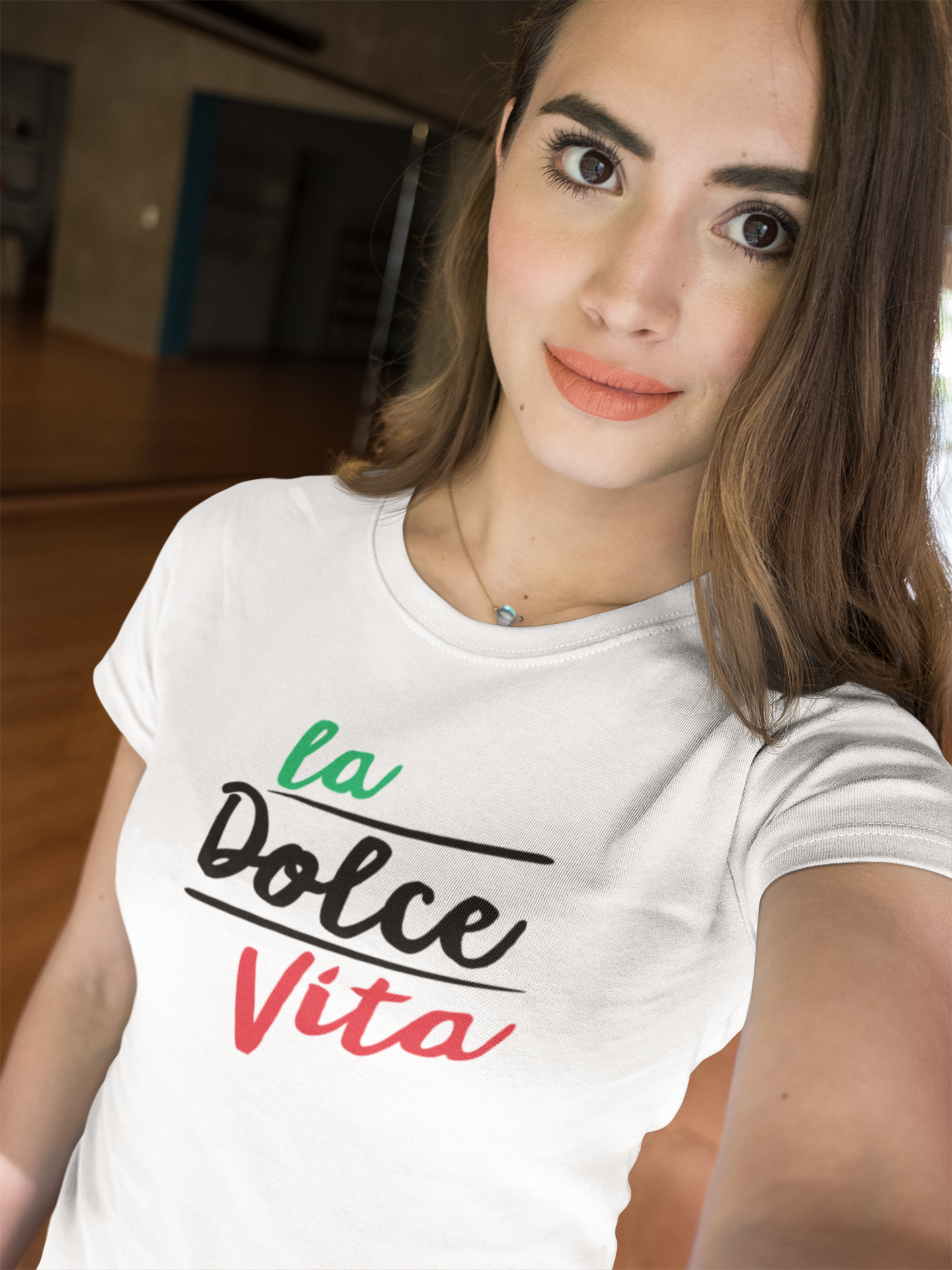 La Dolce Vita Women's Tee, Casual T-Shirt for Everyday Wear, Italian Style Top, Gift for Travel Lovers, Stylish Summer Shirt