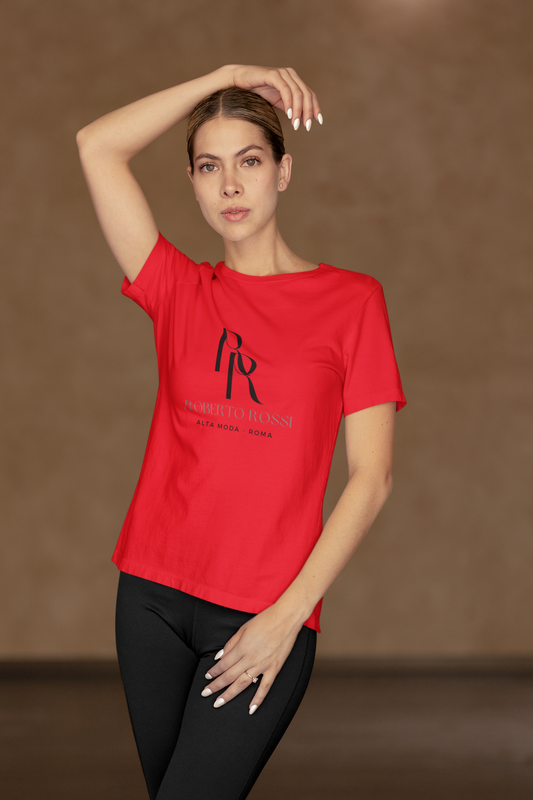 Italian Branded Rome Jersey Short Sleeve Tee - Roberto Rossi - Alta Moda - Roma