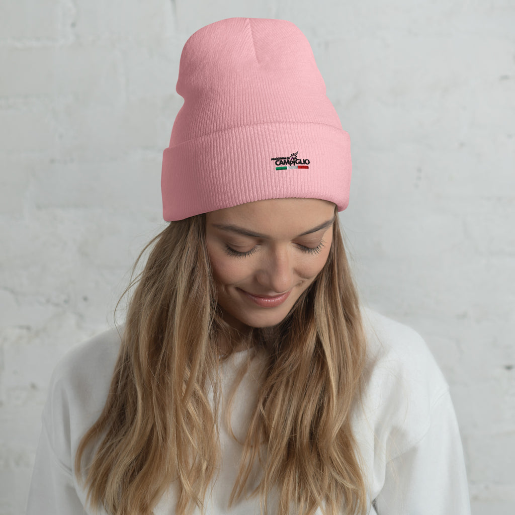 Pink Cuffed Beanie from Ski Resort Madonna di Campiglio