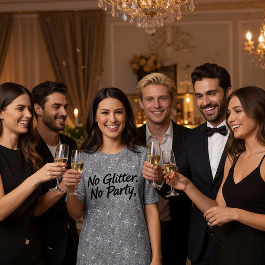 Party Glitter T-shirt dress