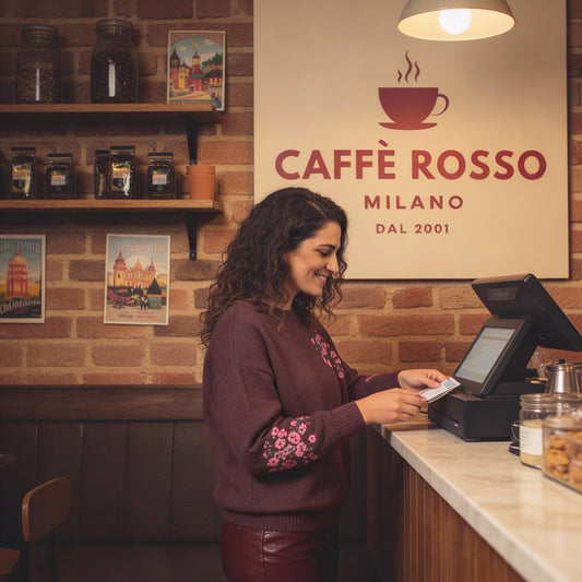 Trend color Burgundy relaxed fit knitted crew neck sweater with floral motif