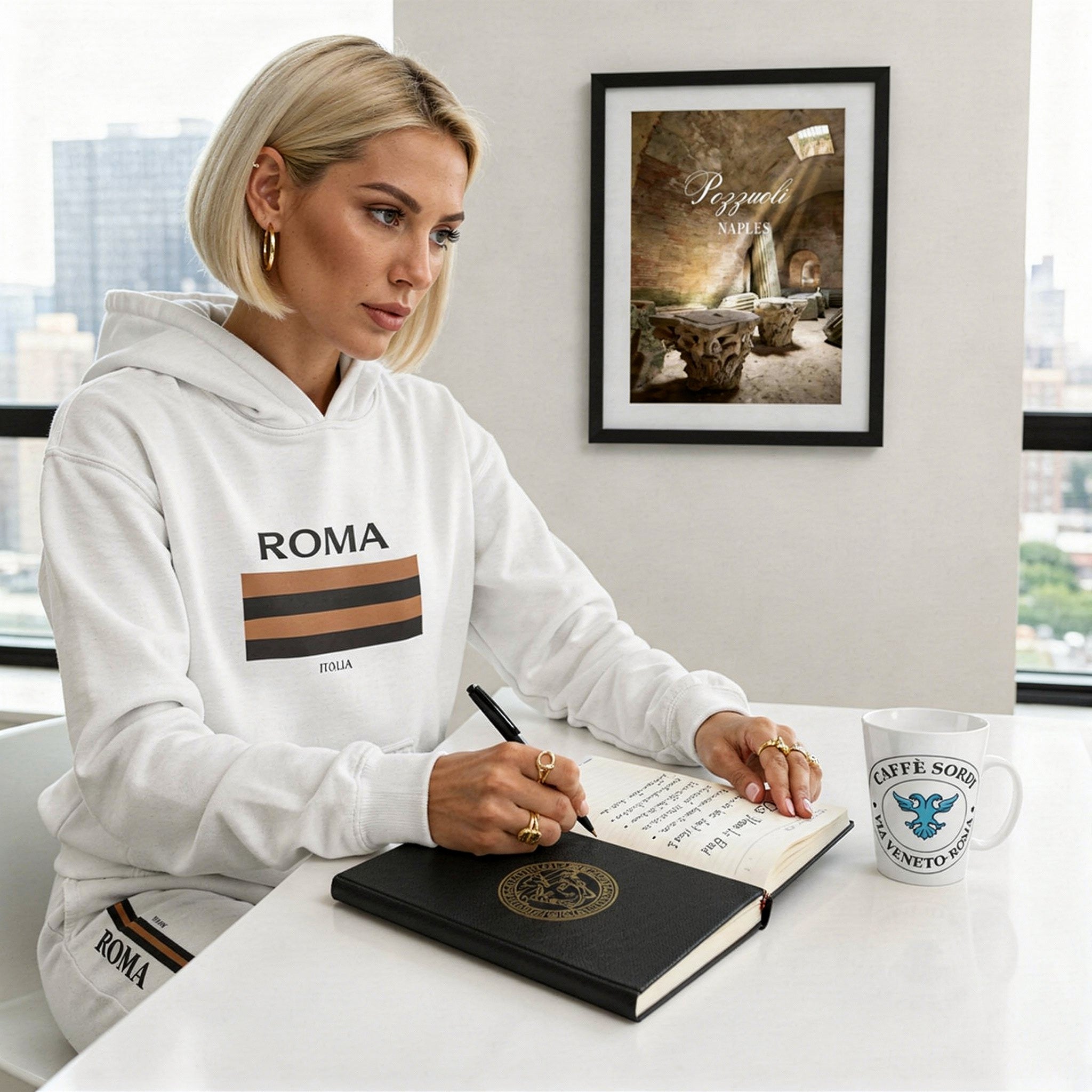 Roma Italia Unisex Heavy Blend™ Kapuzenpullover – Stilvolle und bequeme Mode für Reisen und Freizeit