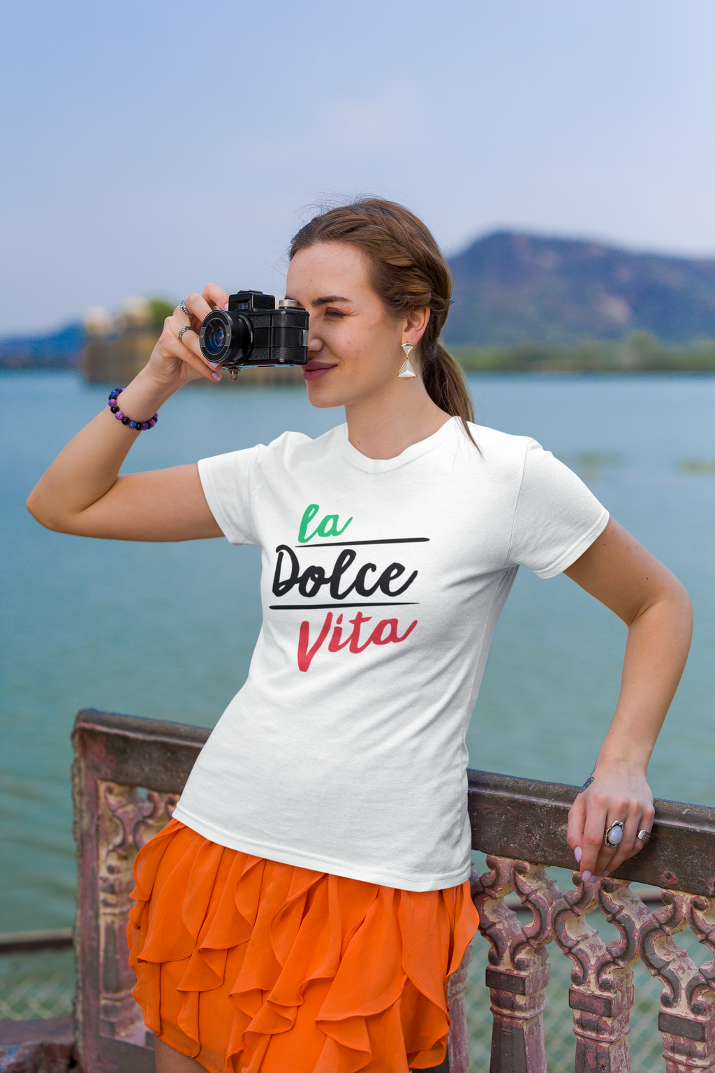 La Dolce Vita Women's Tee, Casual T-Shirt for Everyday Wear, Italian Style Top, Gift for Travel Lovers, Stylish Summer Shirt