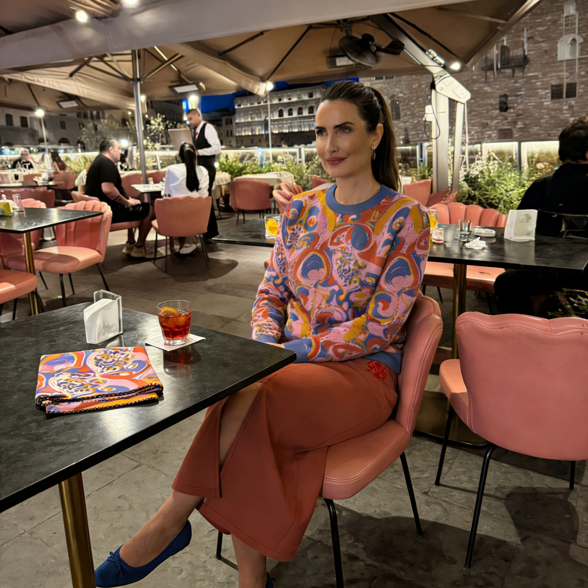 Pucci-Schal aus weichem Polyester -