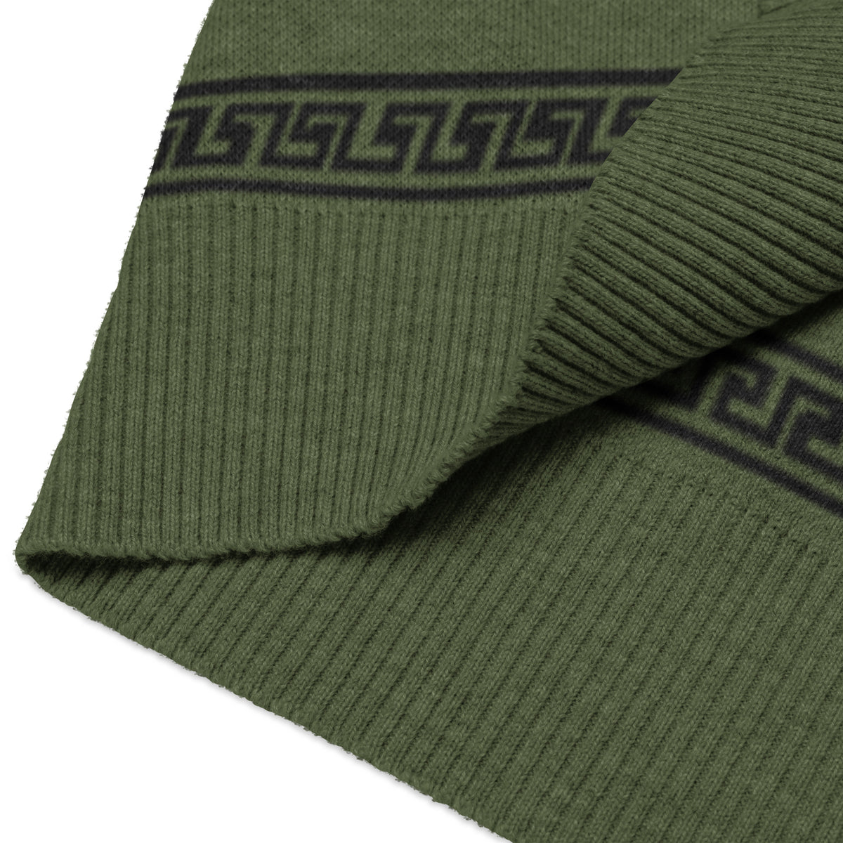 Milano Lion Burnt Olive Knit V-neck vest