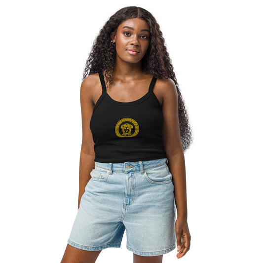 Milano Medusa Logo Women’s micro-rib tank top